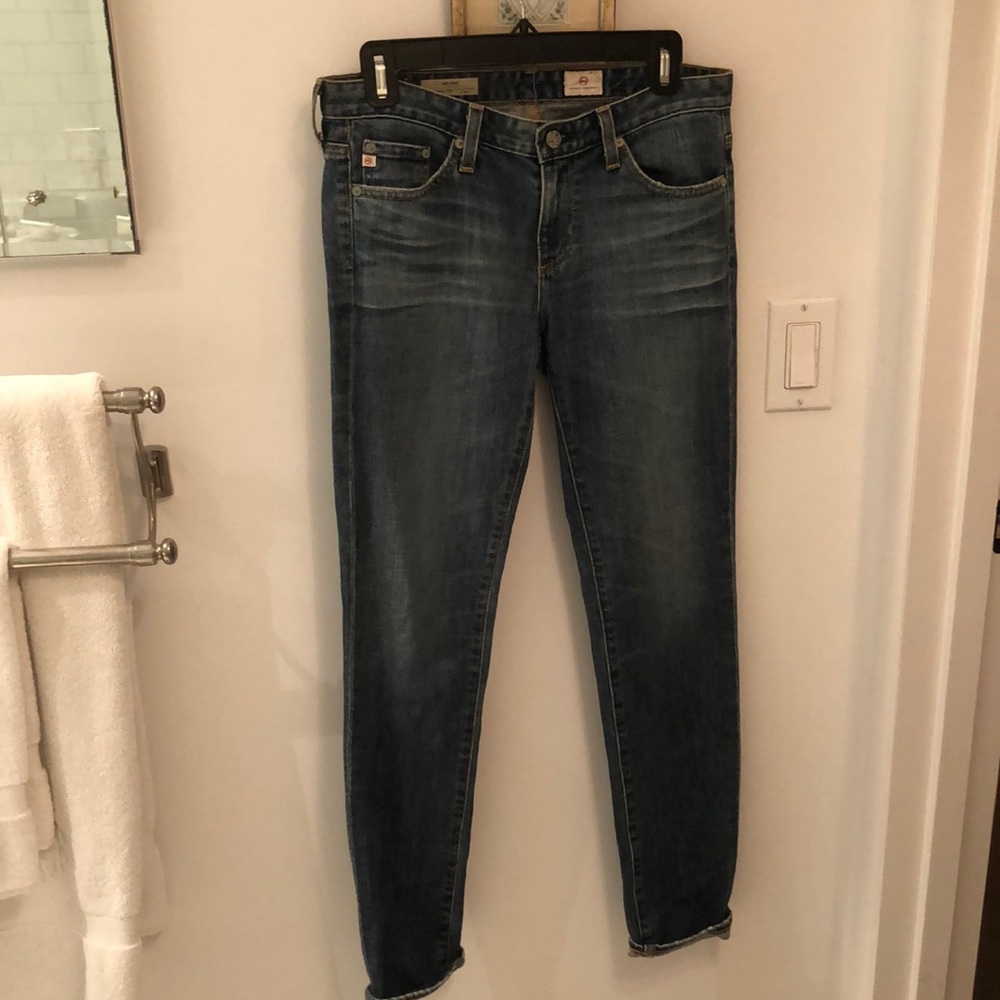 Denim low rise jeans